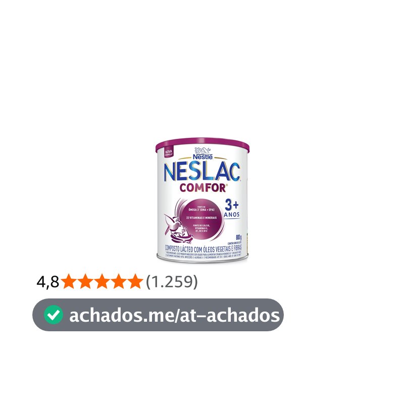Neslac Comfor - Composto Lácteo, 800g