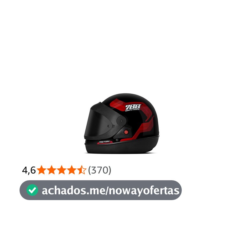 CAPACETE FECHADO PRO TORK SPORT MOTO 788 VERMELHO TAM. 58 VIS. FUMÊ