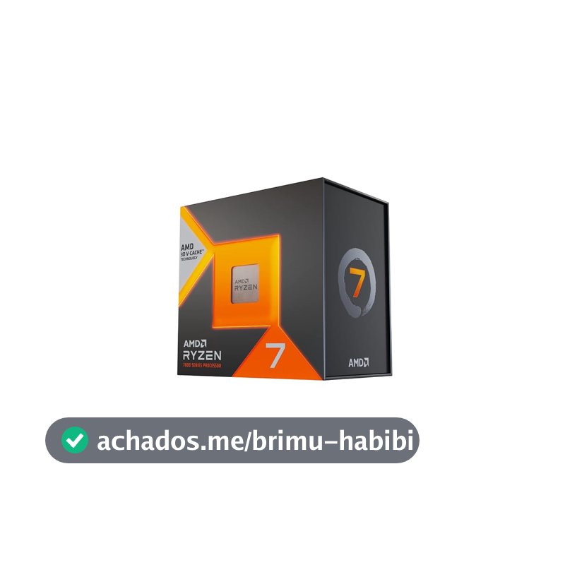 AMD Processador de desktop Ryzen 7 7800X3D 8 núcleos, 16 threads