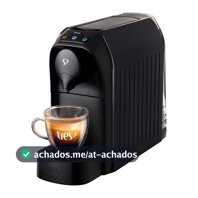 3 Corações TRES Cafeteira Espresso e Multibebida Passione Preta - 127V