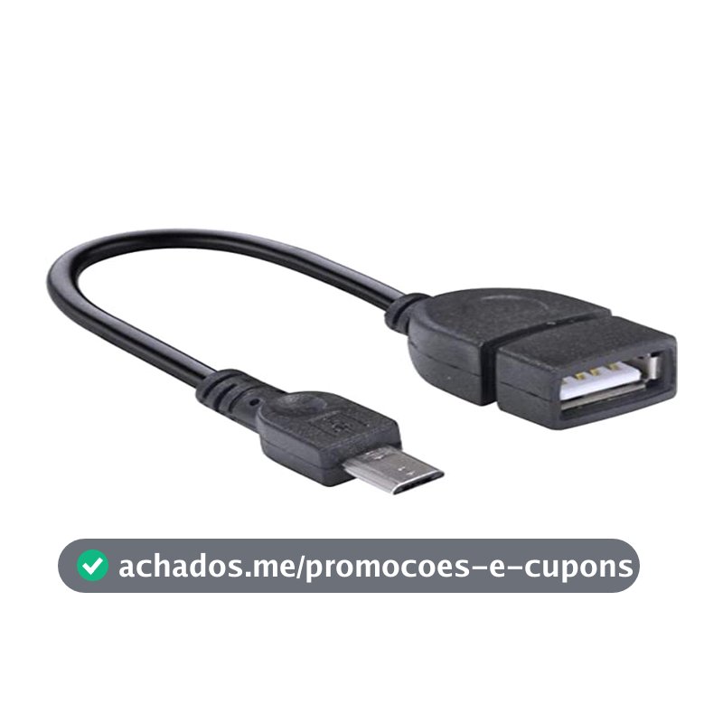 ADAPTADOR USB FÊMEA PARA MICRO USB COM FUNÇÂO OTG UFMU-OTG - VINIK