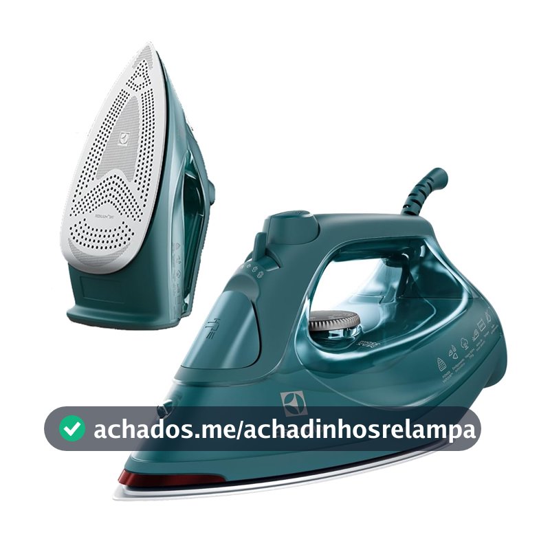 Ferro de passar seco e vapor Electrolux Antiaderente base cerâmica vapor vertical extra 1200W Verde Escuro (ESI80) 127v