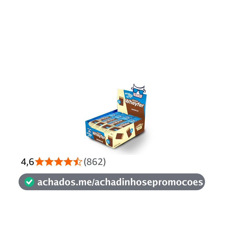 +Mu Chocowheyfer Proteico Sabor Baunilha - Display com 12 unidades - 300g