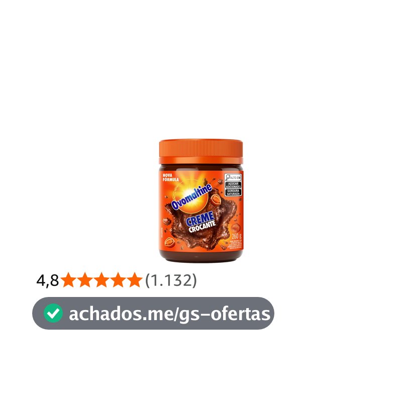 Ovomaltine Creme Crocante Pote 260g