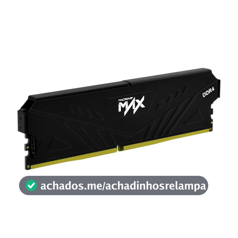 Memória RAM Macrovip Max 16GB DDR4 3200MHz CL16 Preto
