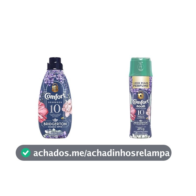Comfort Kit Bridgerton, Amaciante 1L com Boom Cristais de Perfume 275g