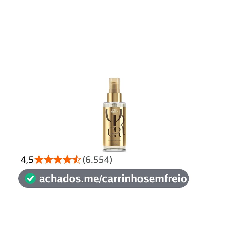 Óleo Capilar Oil Reflections Wella Professionals 100 ml