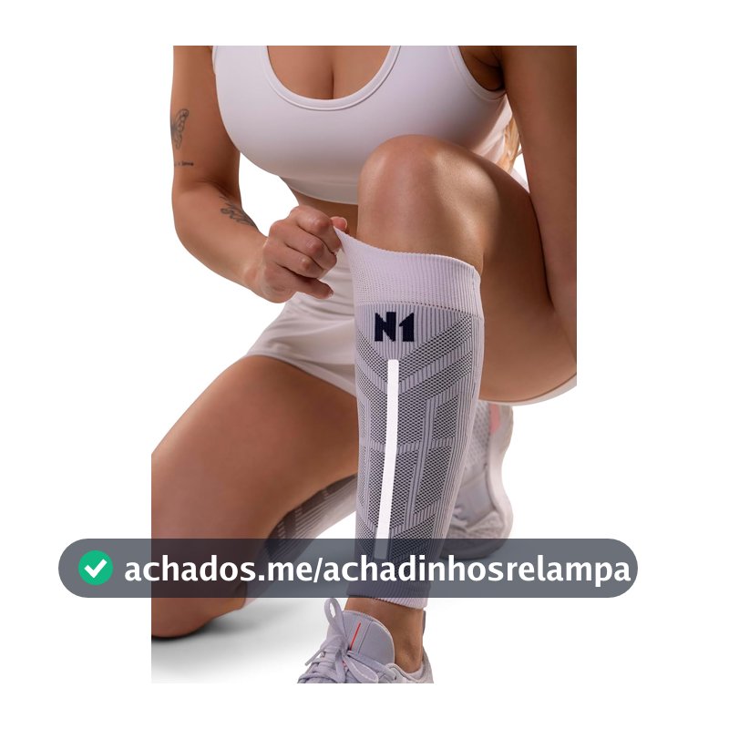 N1 Sport Protetor de Panturrilha Lux Branco P