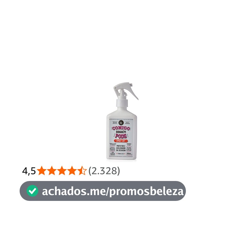 Comigo Ninguém Pode Spray Protetor 250ml , Lola Cosmetics