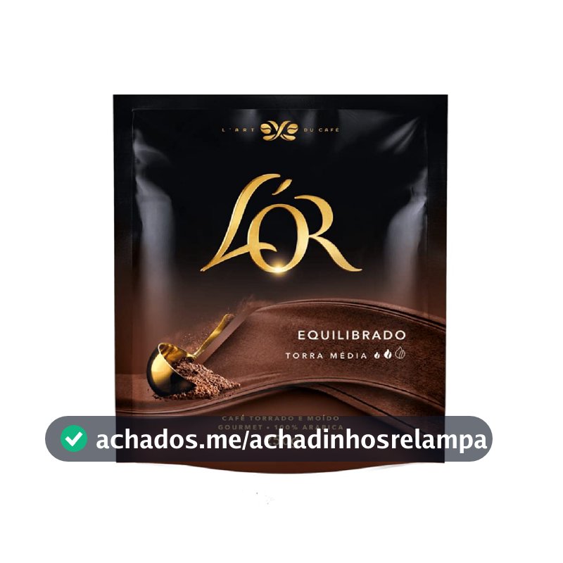 Café Torrado e Moído L'OR, Equilibrado, 100% Arábica, Sachê, 250g