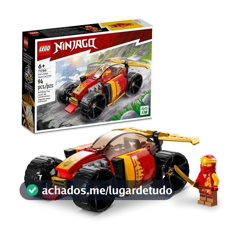 LEGO NINJAGO Carro de Corrida Ninja EVO do Kai 71780 (94 Peças)