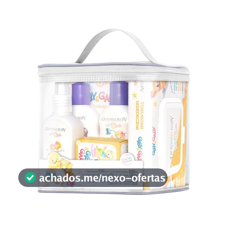 Kit Giby Gaby Shampoo 200ml Condicionador 200ml Sabonete 80g Colônia