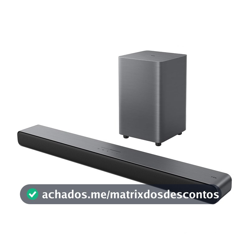 Soundbar TCL S55H 220W Bluetooth 2.1 com Subwoofer Sem Fio
