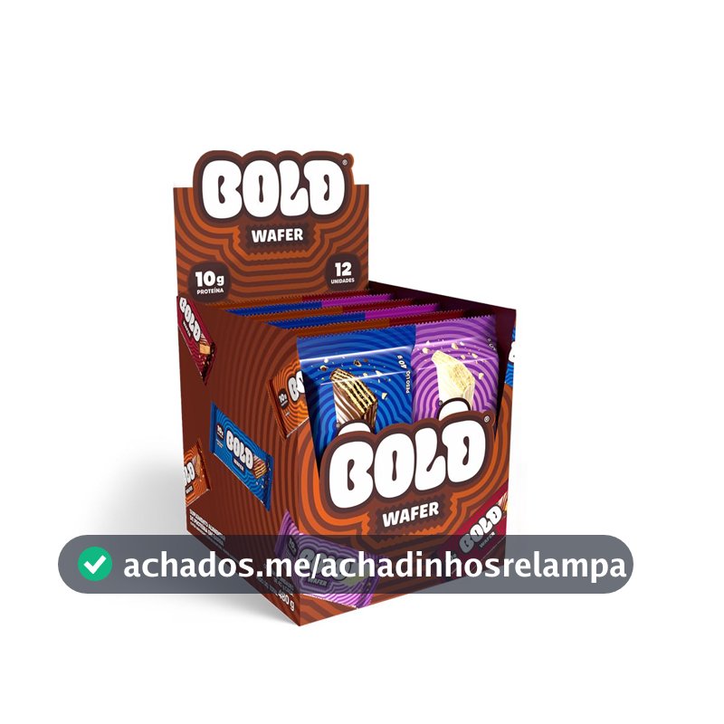 Bold Wafer Proteico Caixa Mista 10g de Proteína com 12 Unidades sem Adição de Açúcar