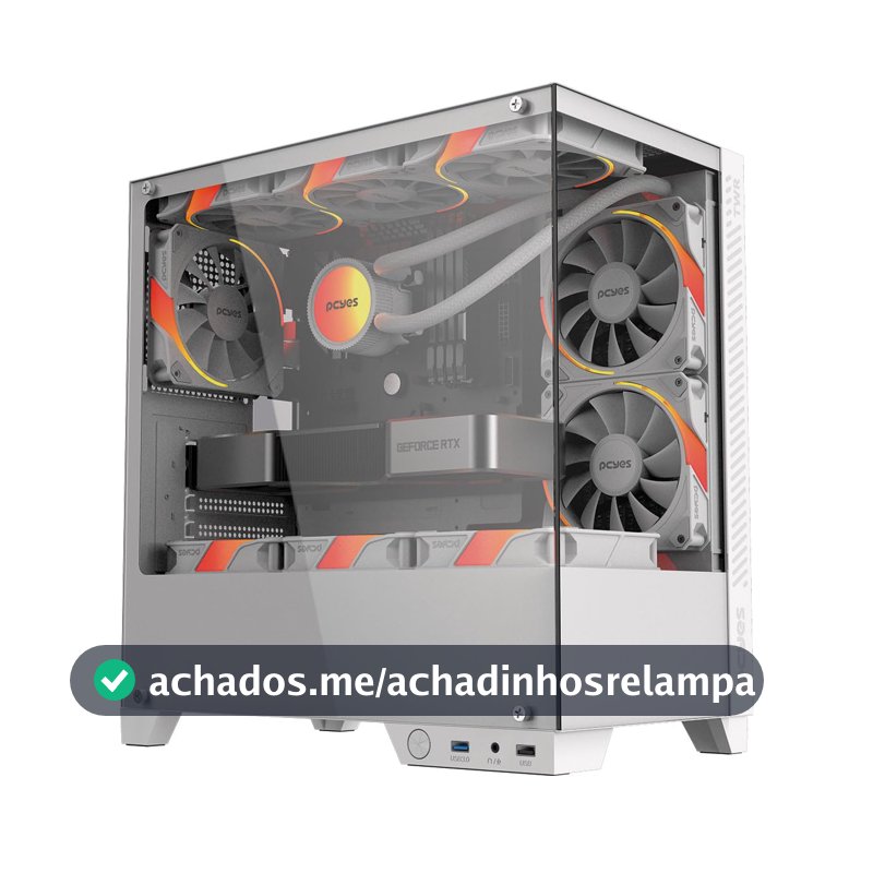 PCYES Gabinete Gamer Forcefield Twr White Ghost- Gfftwrwg