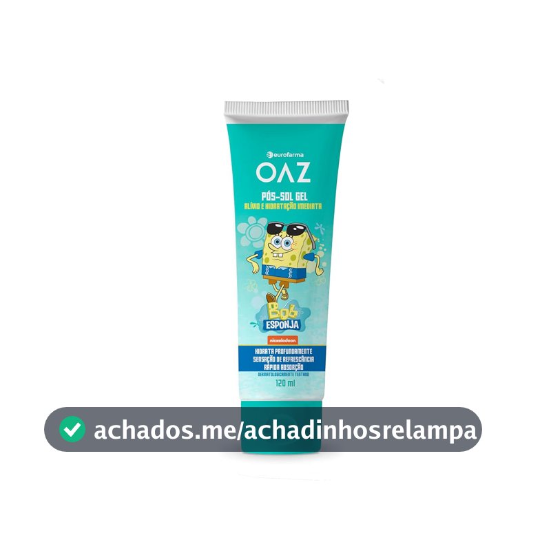 OAZ Gel Pós-Sol Infantil Bob Esponja 120ml