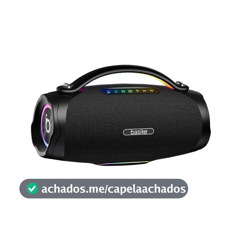 Caixa de Som Basike Boombox 4, Bluetooth 5.3, Portátil 200W