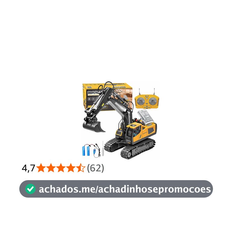 STEM Brinquedos Escavadeira de Controle Remoto