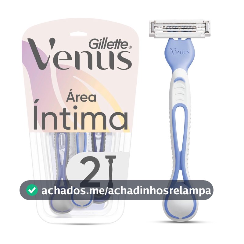 Aparelho de Depilação Descartável Gillette Venus Íntima, 2 Unidades