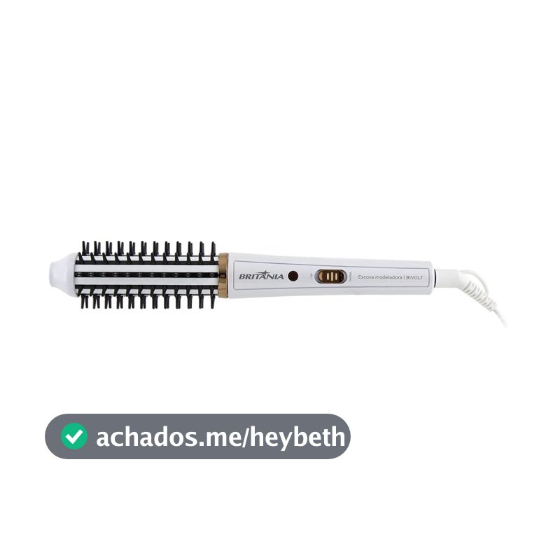 Britânia Escova Modeladora BEC04 2 em 1 Bivolt Plástico e Metal