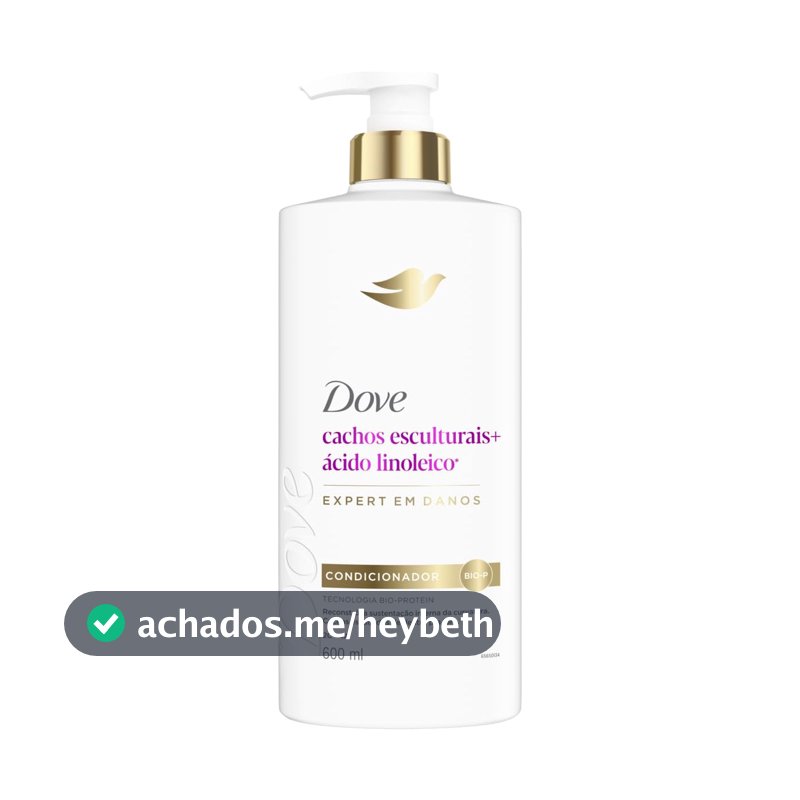 Dove Condicionador Restaurador Cachos Esculturais + Ácido Linoleico 600ml