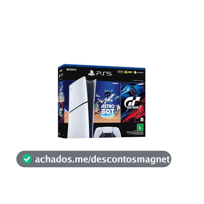 PlayStation®5 Slim Digital 825GB – Pacote ASTRO BOT e Gran Turismo 7