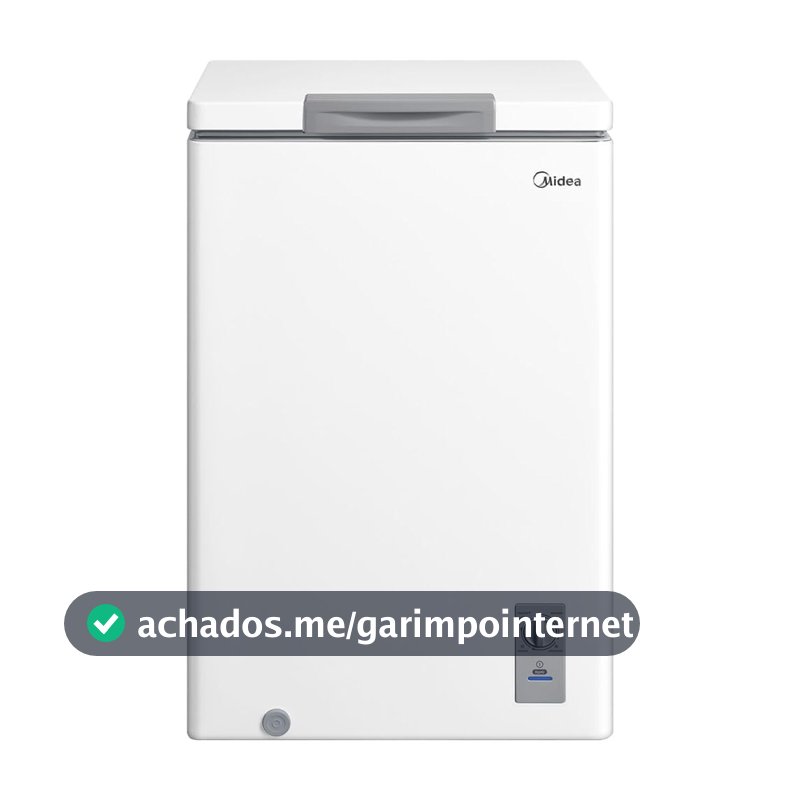 Freezer Horizontal 100L Inverter Bivolt Branco Midea