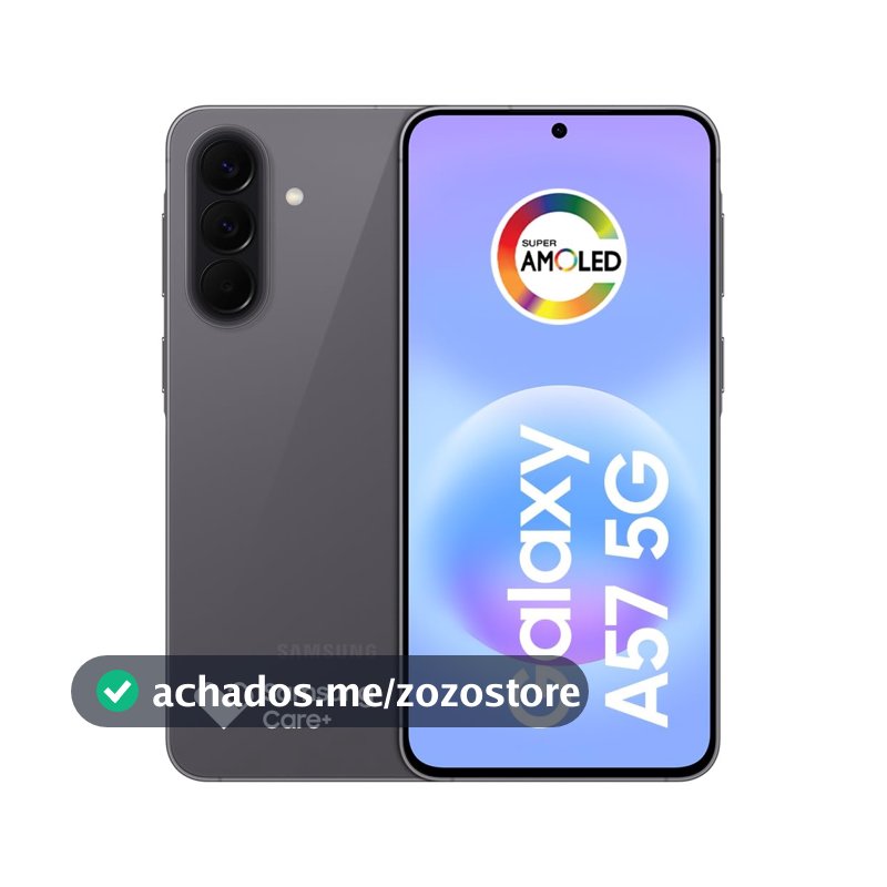 Celular Samsung Galaxy A57 5G 128GB, 8GB RAM, Recursos AI (Cinza)