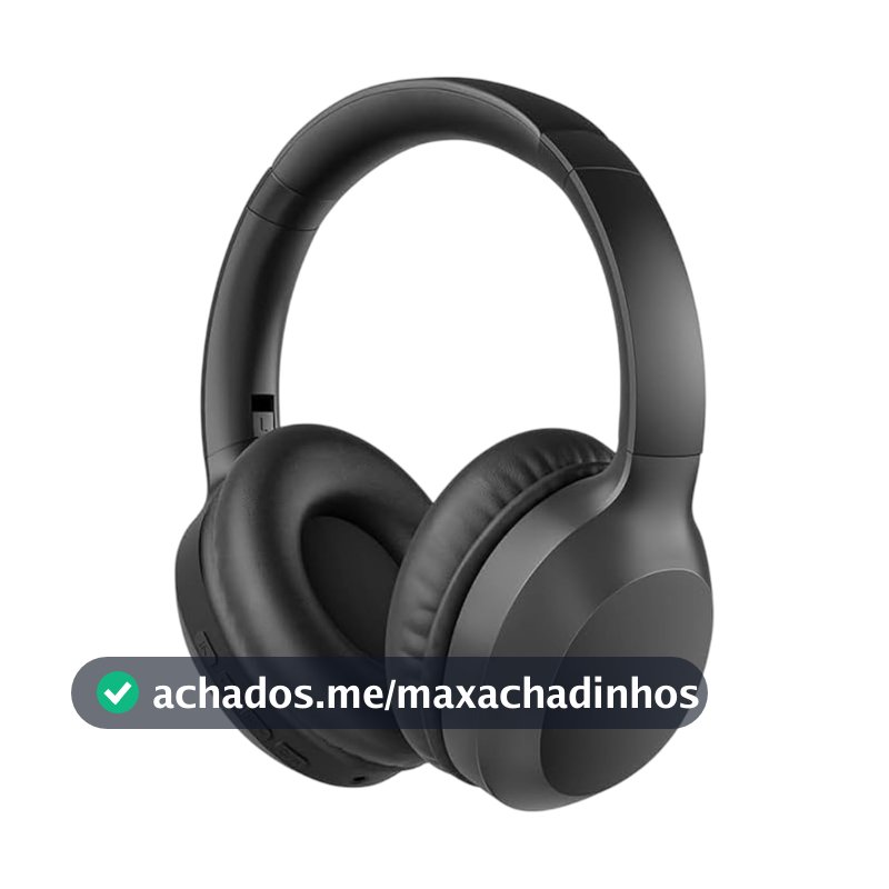 WIWU Bach Headset TD-01 Pure Bass Sem Fio – Bluetooth Wireless Som Estéreo Confortável e Moderno Almofadas Macias Design Premium Preto Construção Resistente para Uso Diário
