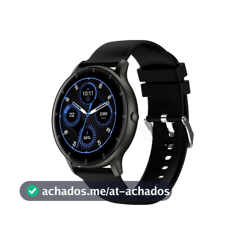 Bettdow Smartwatch Relógio inteligente com Al integrada, atende/faz chamadas, relógio esportivo feminino e masculino de 1,28" à prova d'água IP67, para celulares Android e iOS FB051 (Preto)