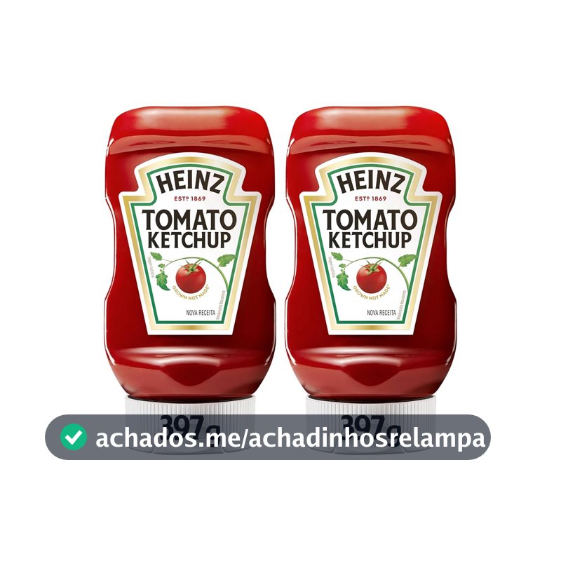Heinz Pack Ketchup Tradicional 397g - 2 unidades