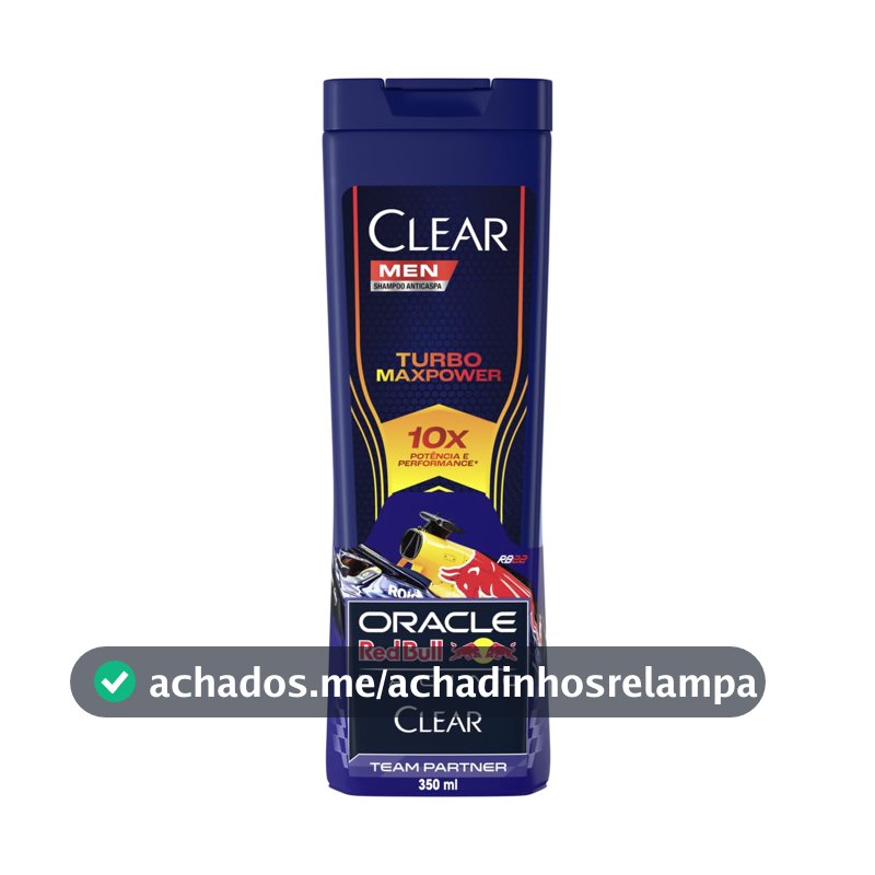 Clear Men Shampoo Anticaspa Turbo Max Power 350ml