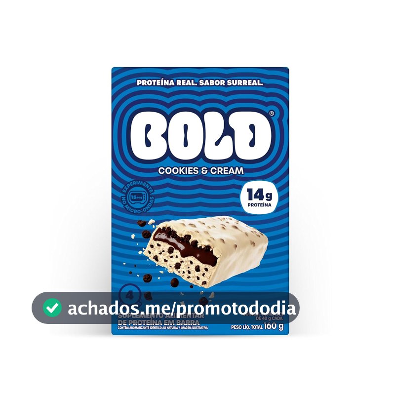 BOLD Cookies & Cream 14g Kit com 4 Unidades