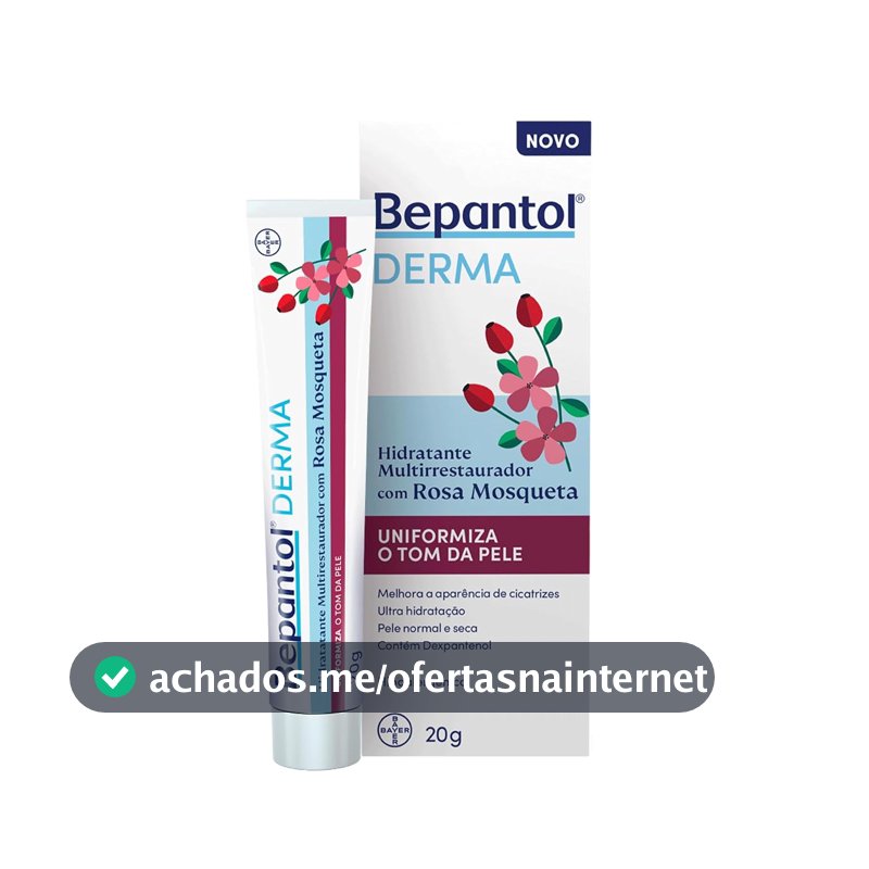 Bepantol Derma Rosa Mosqueta Hidratante Multirrestaurador 20g