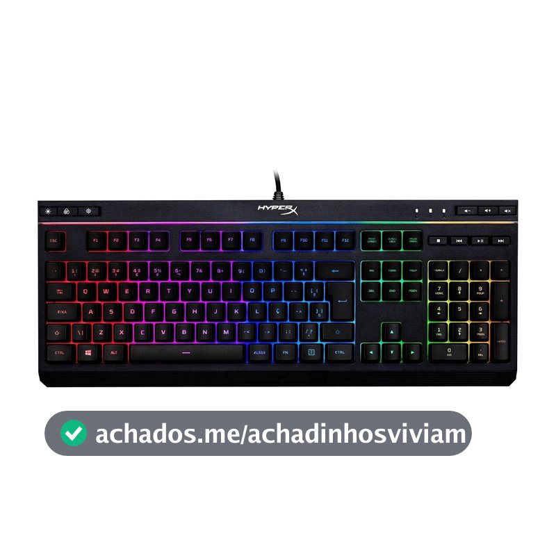 HyperX Teclado Gamer HyperX Alloy Core RGB, ABNT2, PRETO