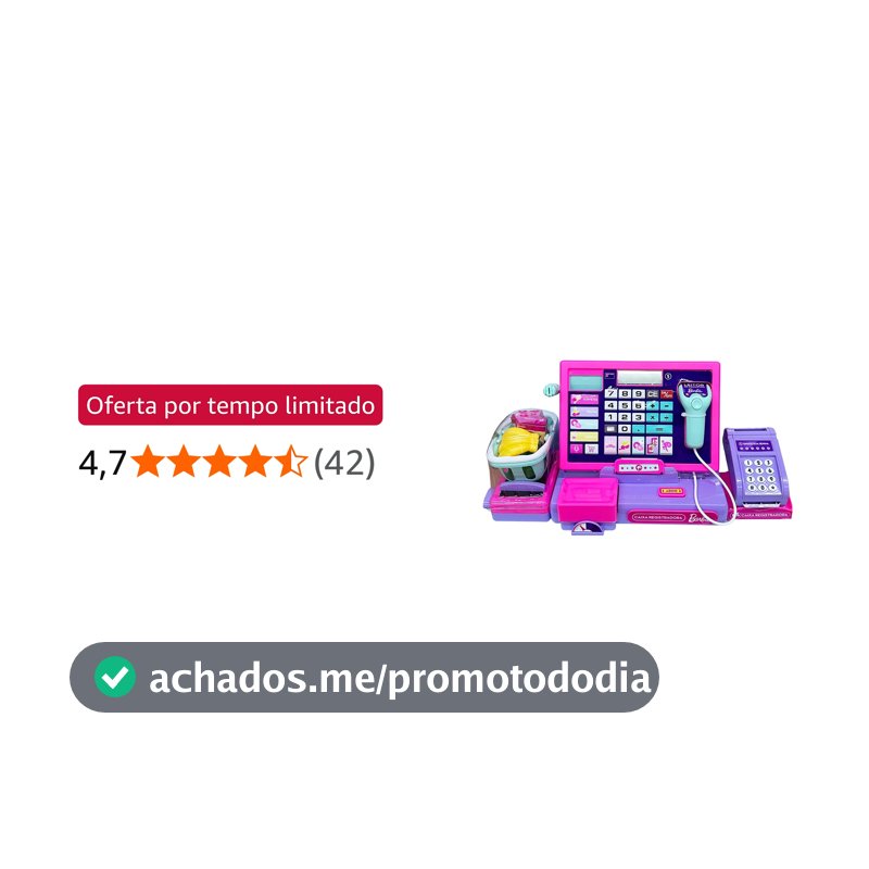 Fun Divirta-se - Barbie - Caixa Registradora Unique - A partir de 3 anos