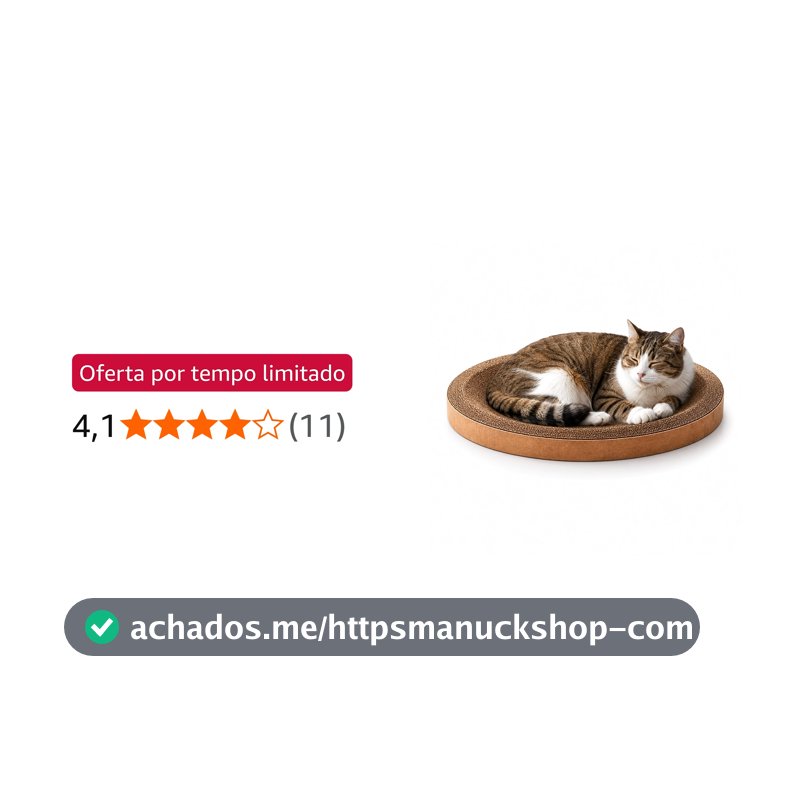 Cama Arranhadora para Gatos 50cm – Papelão Ultra Resistente