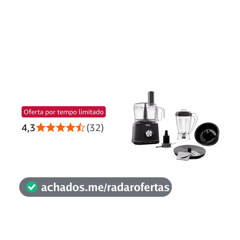Philco Multiprocessador Concept 1000W 5 em 1 PMP11A 127v