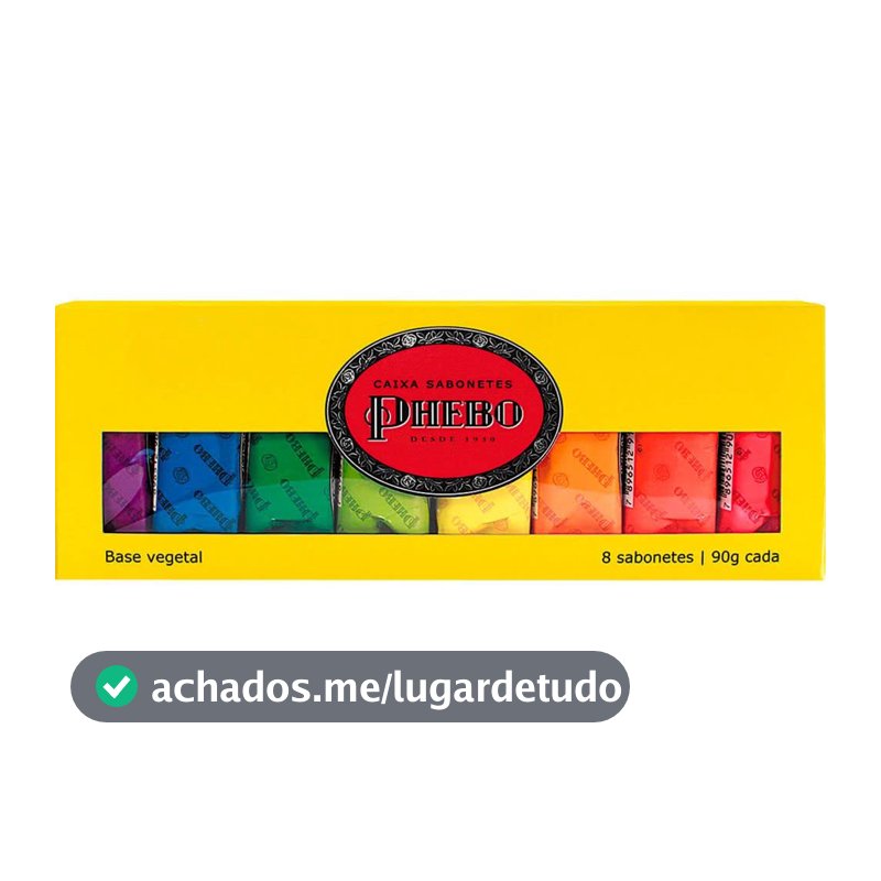 Kit Sabonete, PHEBO, Amarelo, 720g