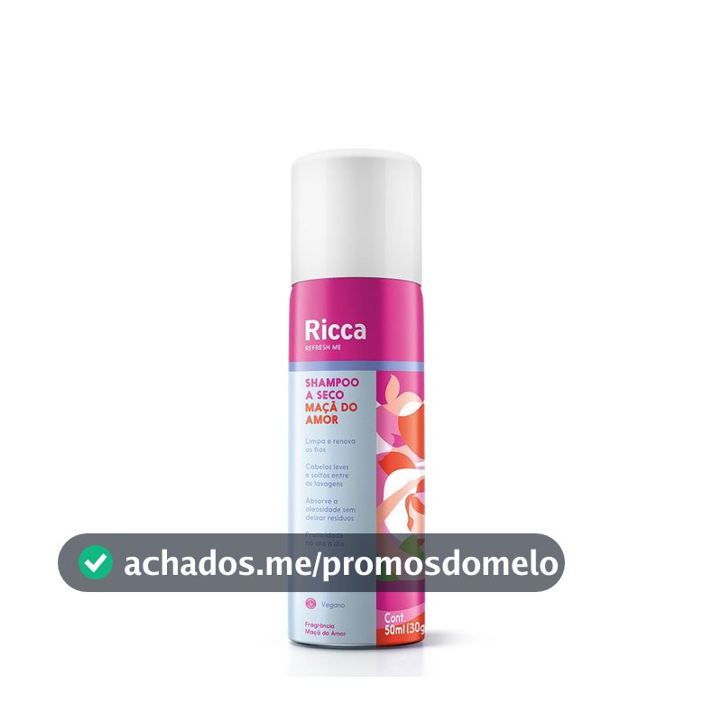 Ricca Shampoo A Seco Maçã do Amor 50ml