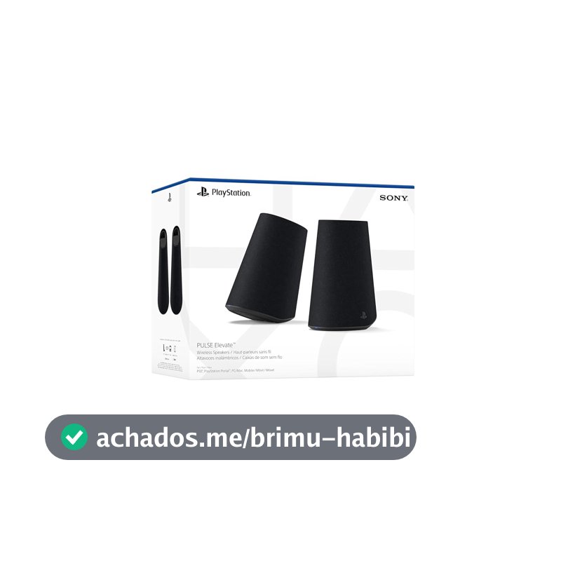 Alto-falantes sem fio PlayStation PULSE Elevate™ - Midnight Black