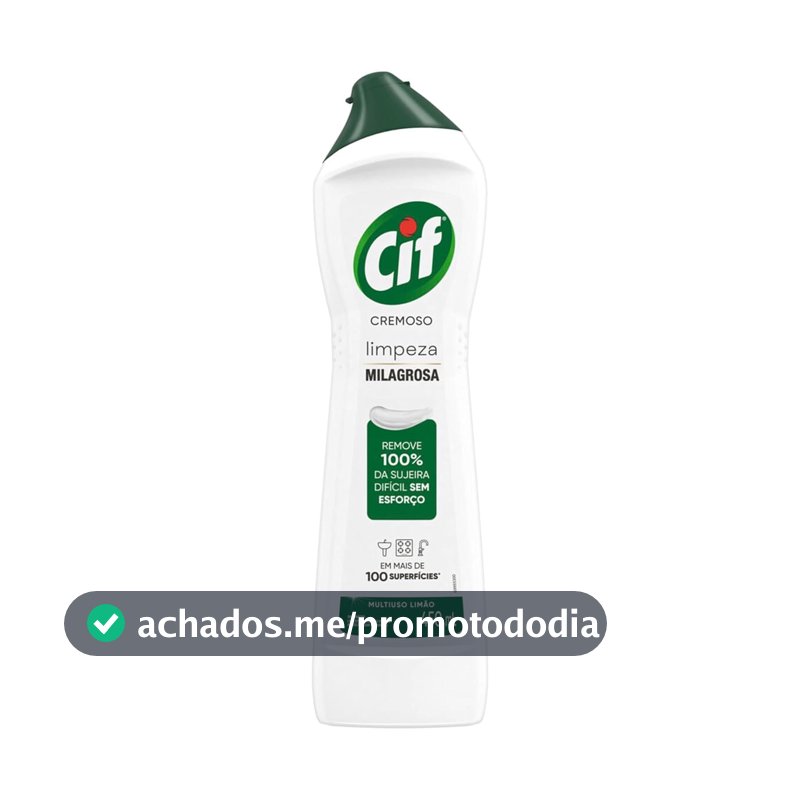 CIF Cremoso Limpreza Milagrosa Limão para casa 450ml