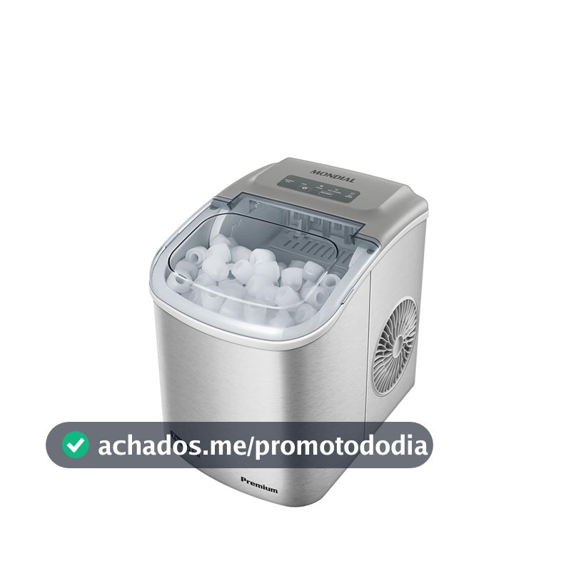 MONDIAL Máquina de Gelo Turbo Ice Premium, Cinza, 220V - MG-12-GI