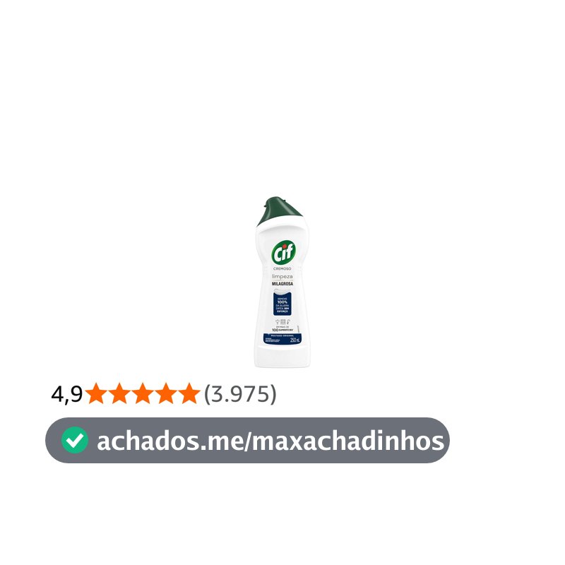 Cif Cremoso Limpeza Milagrosa Produto De Limpeza De Casa Milagroso Original Remove 100% Da Sujeira Difícil Sem Esforço 250 Ml