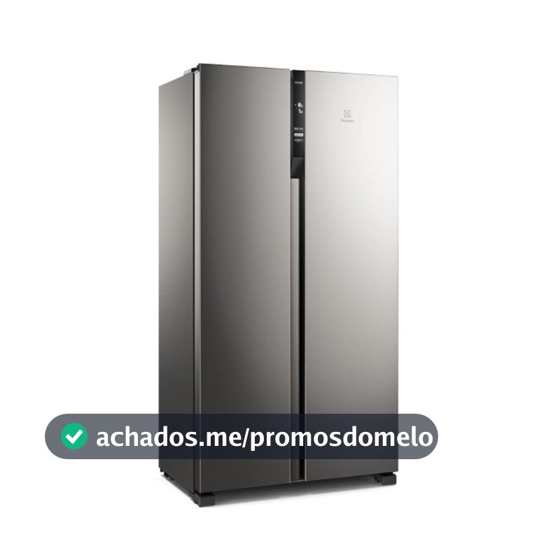 Geladeira Electrolux Side by Side Efficient com Tecnologia Autosense 435L (IS4S) 127V