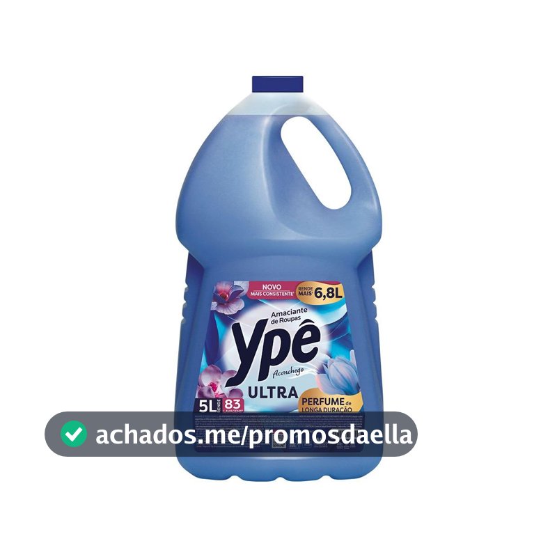 Ypê Amaciante Tradicional Ultra Aconchego 5L (Embalagem pode variar)