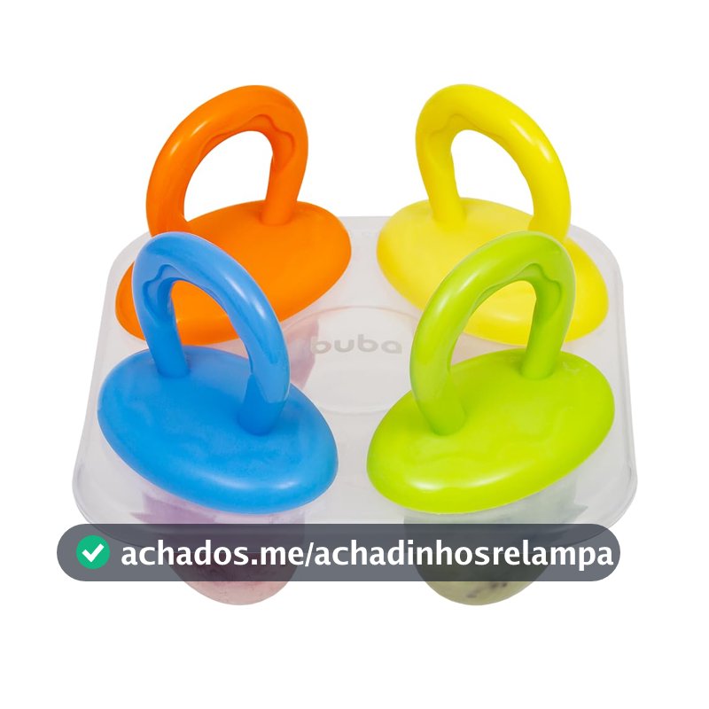 Forminha de Picolé Buba Divertidas Livres de BPA Infantil Sortido