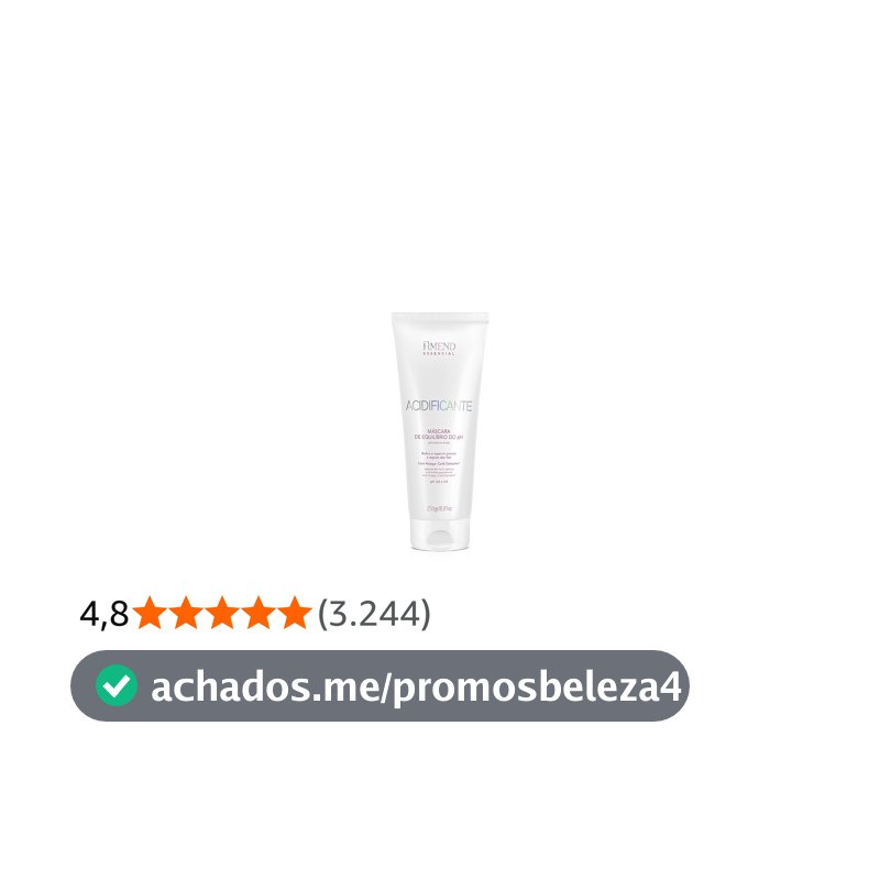 Máscara Acidificante de Equilíbrio do pH 250g