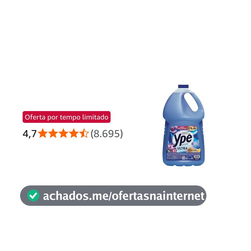 Ypê Amaciante Tradicional Aconchego 5L (Embalagem pode variar)
