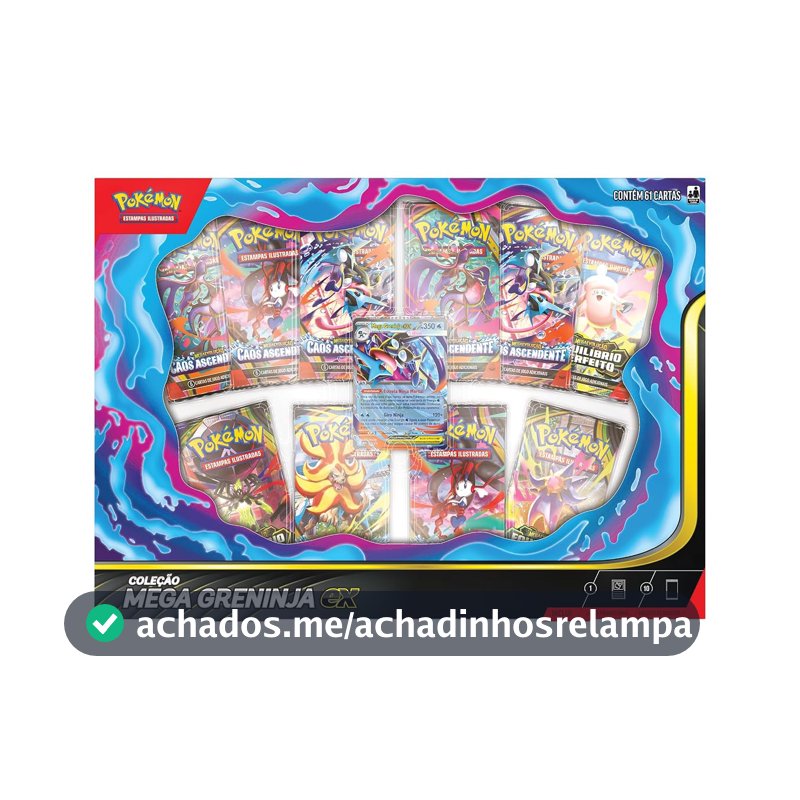 Pokémon TCG: Coleção Mega Greninja ex do Pokémon - Português, Jogo de Cartas